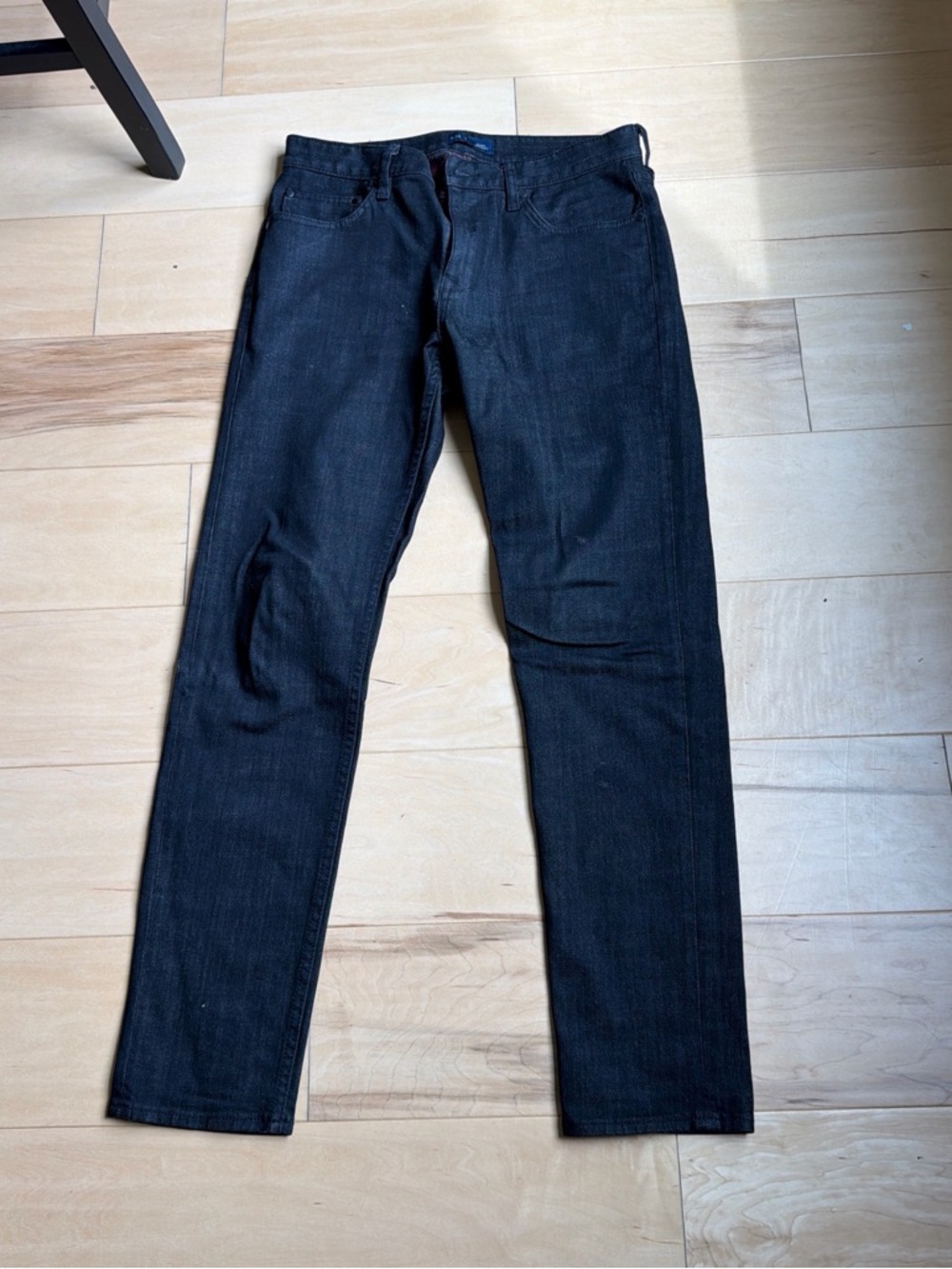 Five Four Dark Black Straight Leg Jeans